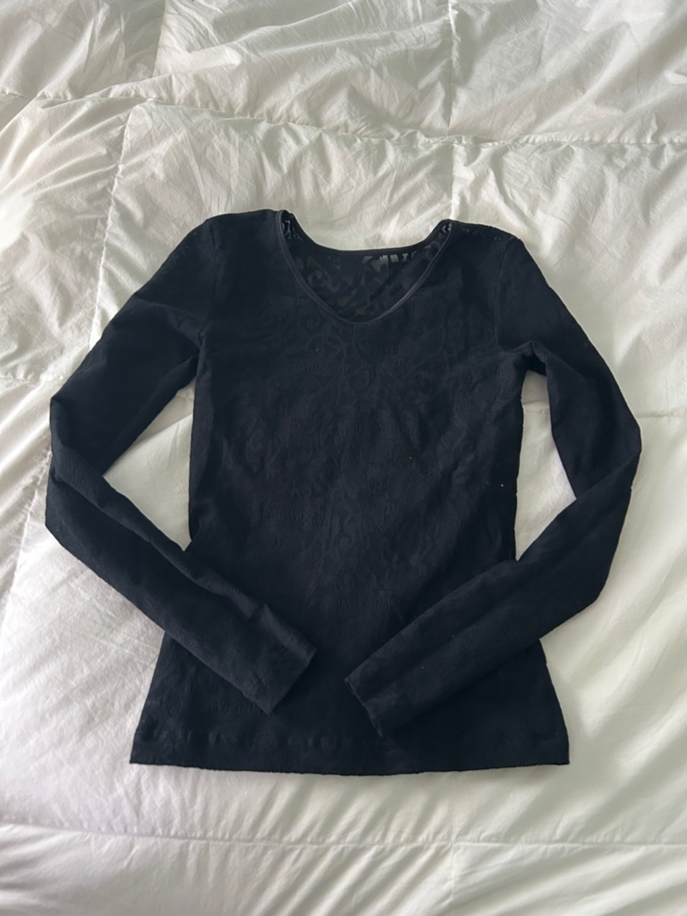 Vintage Harley-Davidson Black Long Sleeve Top